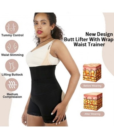 High Waist Trainer Shorts Tummy Control Butt Lifter Shaper Panties Wrap Belt Slimming sheath woman flat belly Fajas Shapewear...