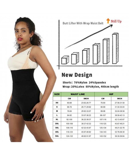 High Waist Trainer Shorts Tummy Control Butt Lifter Shaper Panties Wrap Belt Slimming sheath woman flat belly Fajas Shapewear...