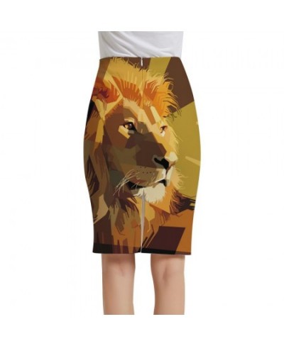 Lion Skirts Women Animal Sexy Painting Office Ferocious Elegant Sundresses Ladies Skirts Womens Floral Cool Fashion $27.13 - ...