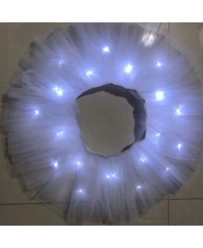 Adult Female Women's 5 Layered Tutu Skirt Rainbow with Led Light Up Skirt Fluffy Tulle Sexy Club Party Dance Short Mini $23.9...