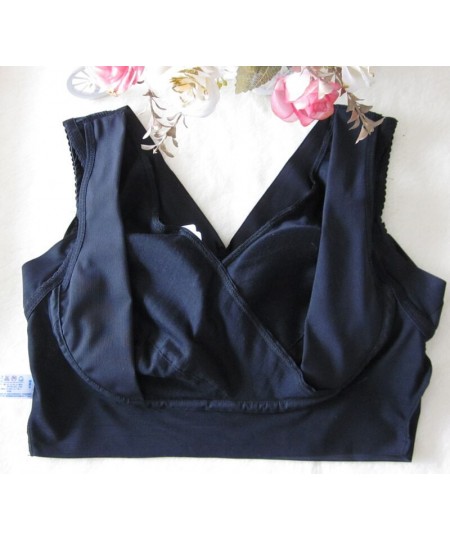 Sujetador Polyester None Bras For Women Gather Side Received Underwear Vest Full Cup Bra Wide Brasier Tank Top $36.69 - Under...