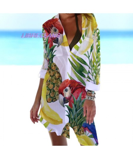 Parrot Bird Scenery Sunset Printed 3D Blouses Long Summer Sunscreen Women Blusa Long Sleeve Button Up Office Shirt Outwear $3...