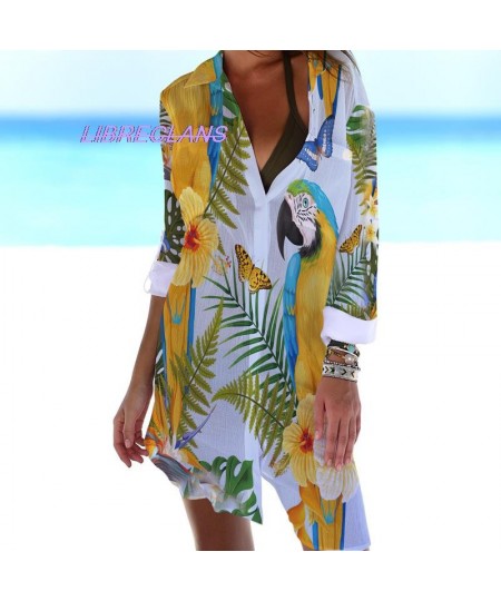 Parrot Bird Scenery Sunset Printed 3D Blouses Long Summer Sunscreen Women Blusa Long Sleeve Button Up Office Shirt Outwear $3...