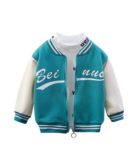 1-6T Spring Kids Jacket for Boy Coat Autumn Zipper Baseball Uniform Cotton Light Outerwear Baby Toddle Child Cloth D144 $25.9...