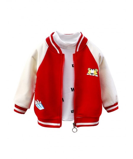 1-6T Spring Kids Jacket for Boy Coat Autumn Zipper Baseball Uniform Cotton Light Outerwear Baby Toddle Child Cloth D144 $25.9...