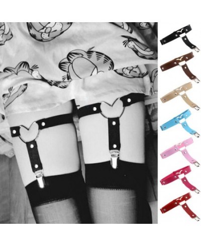 Europe And America Punk Style Heart Shaped Leather Handmade Simple Hip Leg Garters 10pcs/lot $41.60 - Underwear