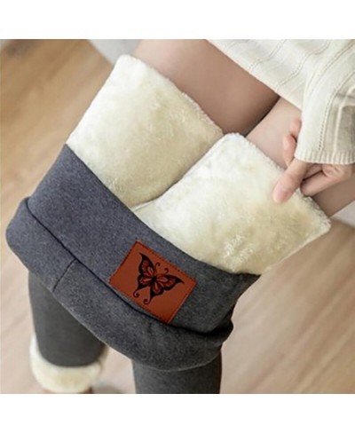 Plus Size 5XL Winter Women Warm Leggings Super Elastic Pants Velvet Thicken Leggins Mid Waist Fleece Leggin Slim Skinny $26.8...