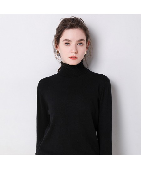 2022 Autumn Winter sweater women turtleneck cashmere sweater knitted pullover women sweter fashion sweaters new $32.60 - Swea...