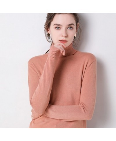 2022 Autumn Winter sweater women turtleneck cashmere sweater knitted pullover women sweter fashion sweaters new $32.60 - Swea...