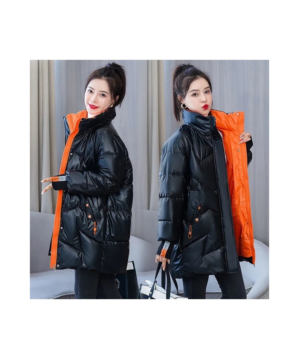 Parka Women 2023 New Winter Jacket Glossy Long Coat Cotton Padded Casual Parkas Jackets Thick Warm Female Overcoat Outwear $5...