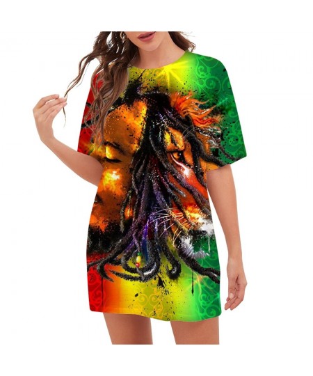 Fashion Bob Marley T-Shirts 3D Printed Loose Casual Pullover Blouse Women Oversized T Shirt Harajuku Streetwear $38.73 - Tops...