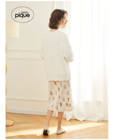 Gelato Pique Pajamas Dress Room Wear Women's Night Skirt Knitting Cotton Sleep Tops Femme Loungwear $67.79 - Sleepwears