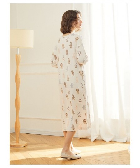 Gelato Pique Pajamas Dress Room Wear Women's Night Skirt Knitting Cotton Sleep Tops Femme Loungwear $67.79 - Sleepwears