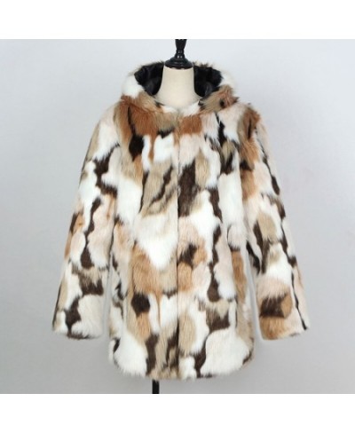 New Faux Fur Women Coat With Contrasting Imitation Fur Coat Autumn Winter Fur Jacket Coat Short Outwear 6Q5507 $89.12 - Jacke...