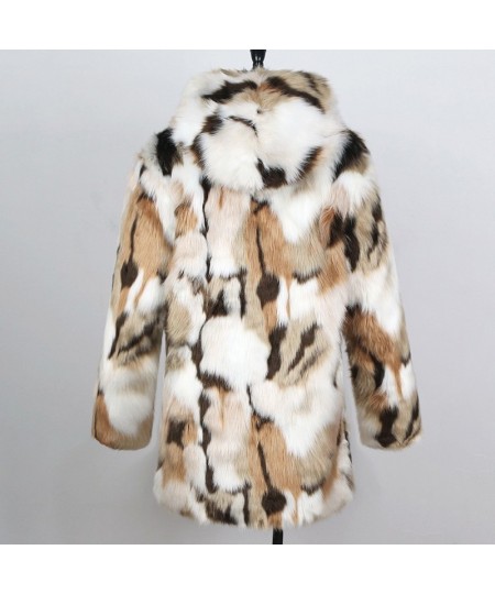 New Faux Fur Women Coat With Contrasting Imitation Fur Coat Autumn Winter Fur Jacket Coat Short Outwear 6Q5507 $89.12 - Jacke...