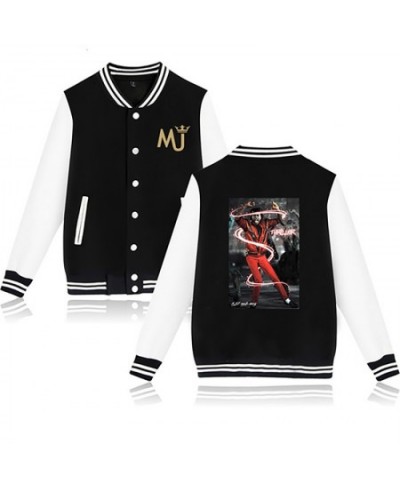 Fashion nostalgic Michael Jackson men's and women's casual Harajuku baseball jacket $42.61 - Hoodies & Sweatshirts