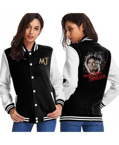 Fashion nostalgic Michael Jackson men's and women's casual Harajuku baseball jacket $42.61 - Hoodies & Sweatshirts