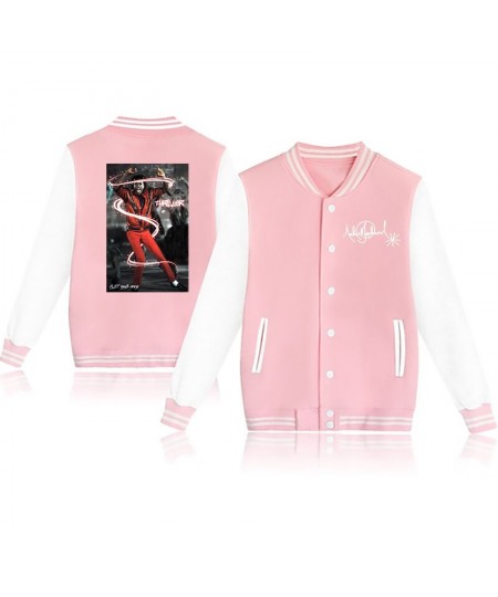 Fashion nostalgic Michael Jackson men's and women's casual Harajuku baseball jacket $42.61 - Hoodies & Sweatshirts