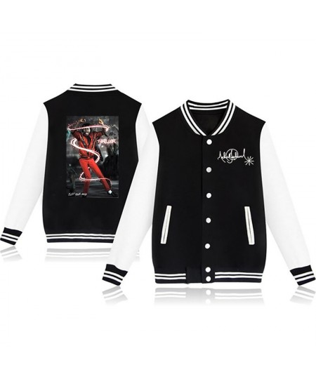 Fashion nostalgic Michael Jackson men's and women's casual Harajuku baseball jacket $42.61 - Hoodies & Sweatshirts