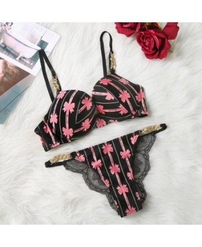 Sexy Ladies Underwear Underwear Two-Piece Set Lace Edge Panties Bra Set Ladies Bra Ladies Underwear $40.30 - Underwear