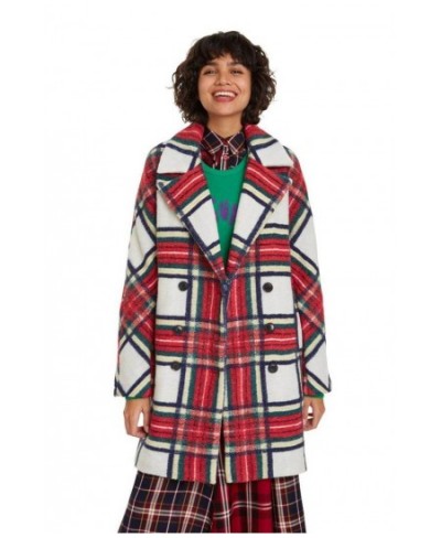 Spanish autumn and winter women's retro plaid silhouette double breasted coat $92.31 - Jackets & Coats