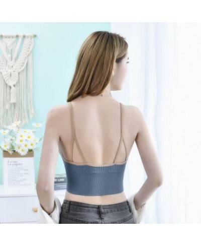 Zipper Beautiful Back Sports bra Women's No Steel Ring With Chest Pad Wrap Chest $13.67 - Underwear