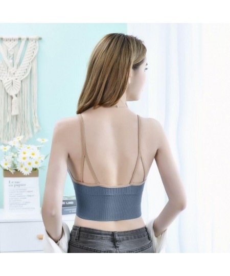 Zipper Beautiful Back Sports bra Women's No Steel Ring With Chest Pad Wrap Chest $13.67 - Underwear