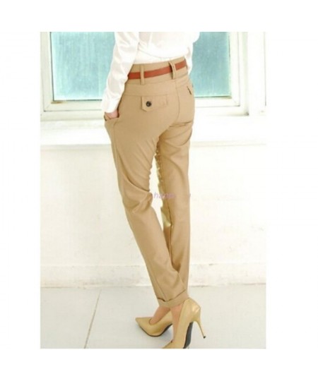 New Fashion Spring Summer Autumn Women Pants High Waist Casual Pants Ladies Elegant Silm Plus Size Pants Women $45.54 - Pants...