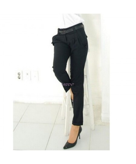 New Fashion Spring Summer Autumn Women Pants High Waist Casual Pants Ladies Elegant Silm Plus Size Pants Women $45.54 - Pants...