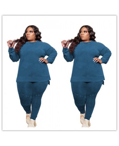 L-4XL Wholesale Winter 2023 Women tracksuits Casual Sport Suits Solid Color Long Sleeve 2 Piece Plus Size Sets $54.65 - Plus ...