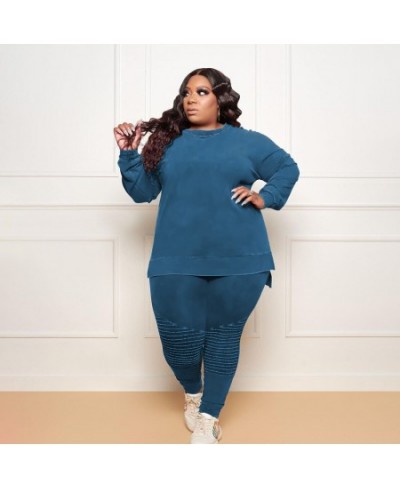 L-4XL Wholesale Winter 2023 Women tracksuits Casual Sport Suits Solid Color Long Sleeve 2 Piece Plus Size Sets $54.65 - Plus ...