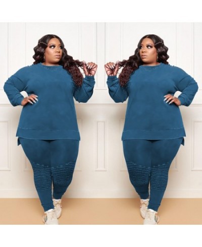 L-4XL Wholesale Winter 2023 Women tracksuits Casual Sport Suits Solid Color Long Sleeve 2 Piece Plus Size Sets $54.65 - Plus ...