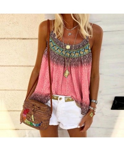 Sexy Women New Summer Casual Beach Befree Boho Printed Floral Strap Sleeveless Tank Tops Female Ladies Shirt Camis $26.35 - T...