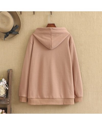 Woman Cloth Plus Size Dresses for the Elderly Dress Winter 2023 Women Large Blouses Zipper Hoodie Hoodie Hoodie with suede li...