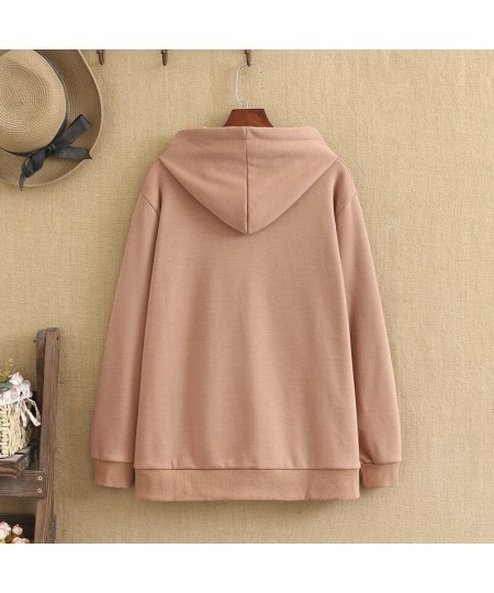 Woman Cloth Plus Size Dresses for the Elderly Dress Winter 2023 Women Large Blouses Zipper Hoodie Hoodie Hoodie with suede li...