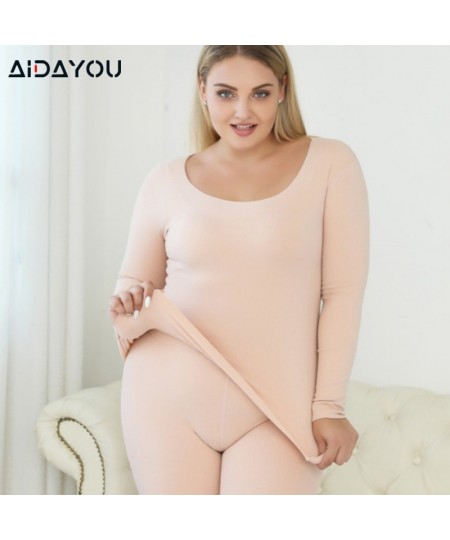 Ultra Soft Thermal Underwear Long Johns Set with Double Layers Fleece Lined Women Pajama Set ouc630a $49.71 - Underwear