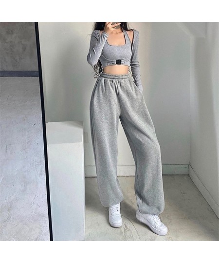 Women Wide Leg Loose Baggy Sweatpants Sports Pants High Waist Joggers Trousers Casual Fitness Running Sportswear Clothing $46...