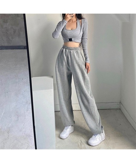 Women Wide Leg Loose Baggy Sweatpants Sports Pants High Waist Joggers Trousers Casual Fitness Running Sportswear Clothing $46...