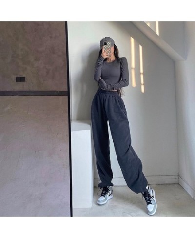 Women Wide Leg Loose Baggy Sweatpants Sports Pants High Waist Joggers Trousers Casual Fitness Running Sportswear Clothing $46...