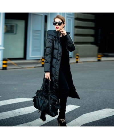 2022 Winter Jacket Women Long Down Parkas Fashion Coat Loose Thick Warm Hooded Duck Down Jacket Women Casual Overcoat $89.97 ...