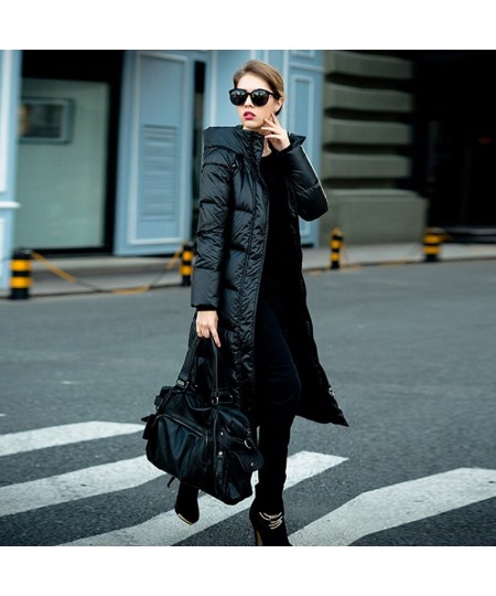 2022 Winter Jacket Women Long Down Parkas Fashion Coat Loose Thick Warm Hooded Duck Down Jacket Women Casual Overcoat $89.97 ...