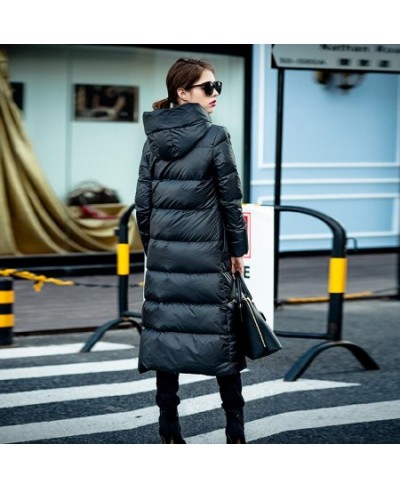 2022 Winter Jacket Women Long Down Parkas Fashion Coat Loose Thick Warm Hooded Duck Down Jacket Women Casual Overcoat $89.97 ...