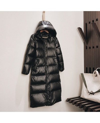 2022 Winter Jacket Women Long Down Parkas Fashion Coat Loose Thick Warm Hooded Duck Down Jacket Women Casual Overcoat $89.97 ...