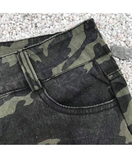 Sexy Women Camouflage Denim Jeans Low Waist Super Mini Shorts Pants Jean Cargo Pants for Women Baggy High Waist $34.56 - Jeans