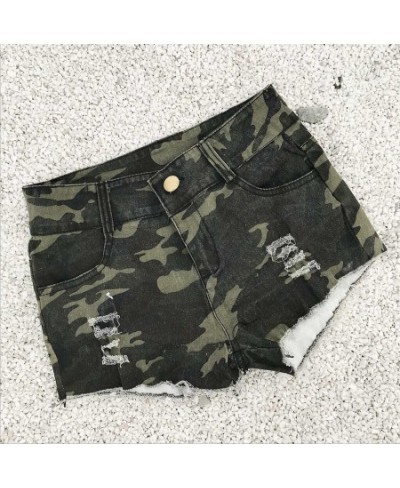 Sexy Women Camouflage Denim Jeans Low Waist Super Mini Shorts Pants Jean Cargo Pants for Women Baggy High Waist $34.56 - Jeans