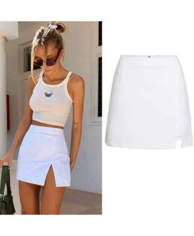 High Waist Denim Skirt for Women Split Pencil Skirts Womens Summer Jean Skirt $36.11 - Skirts