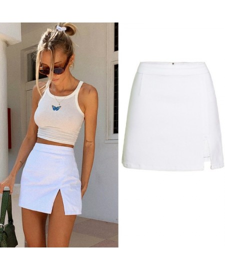 High Waist Denim Skirt for Women Split Pencil Skirts Womens Summer Jean Skirt $36.11 - Skirts