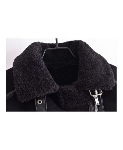 Women 2022 New Fashion Fur integration Thick warm Jacket Coat Long Sleeve Female Outerwear Overshirt 5657/649 $86.34 - Jacket...