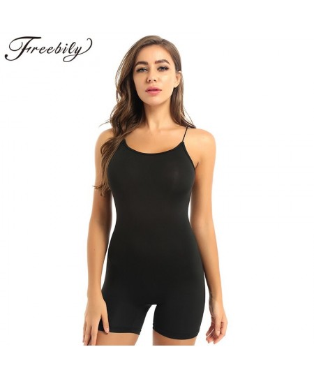 Black Basic Sleeveless Playsuits Womens 2023 Summer Fashion Elastic Soft Casual Wear playsuits Jogging Sportswear mujer $31.5...