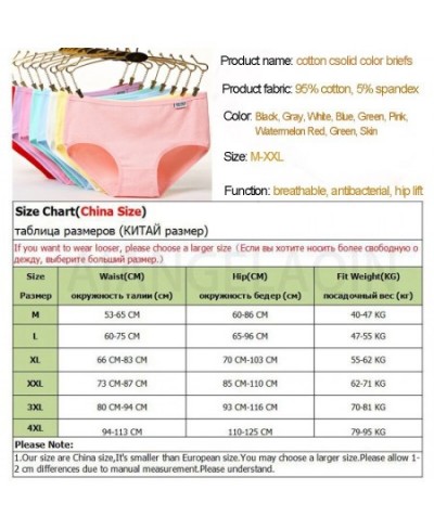 Plus Size Panties Women's Cotton Underwear Girls Briefs Solid Color Lingeries Shorts Comfortable Underpant For Woman 3XL/4XL ...